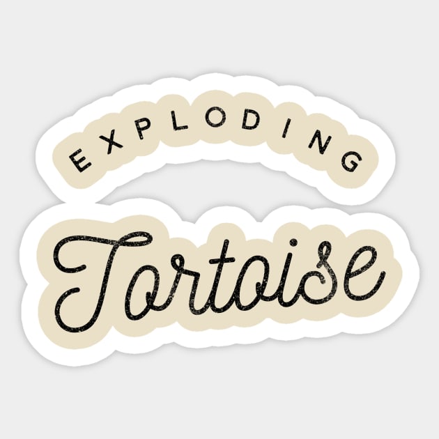 Exploding Tortoise Sticker by AlternativeEye